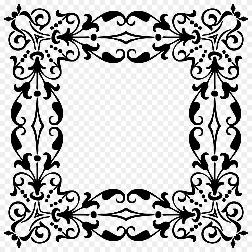 Ornamental Divider Frame 2 Clipart, Art, Floral Design, Graphics, Pattern Png