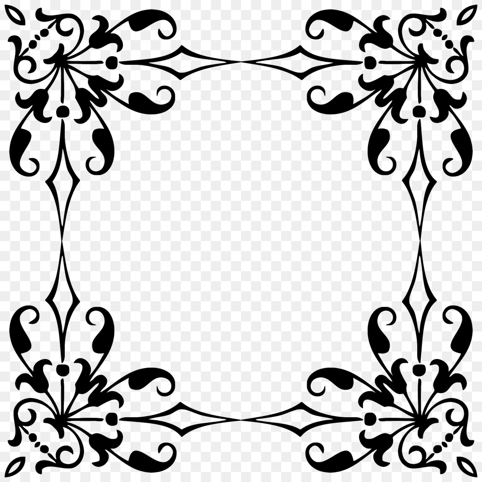 Ornamental Divider Frame 4 Clipart, Art, Floral Design, Graphics, Pattern Png Image