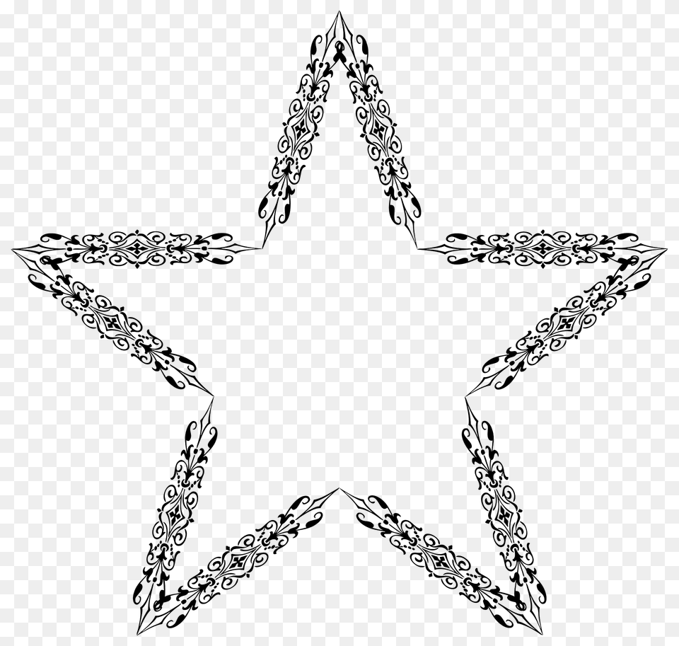 Ornamental Divider Star Clipart, Star Symbol, Symbol Free Transparent Png