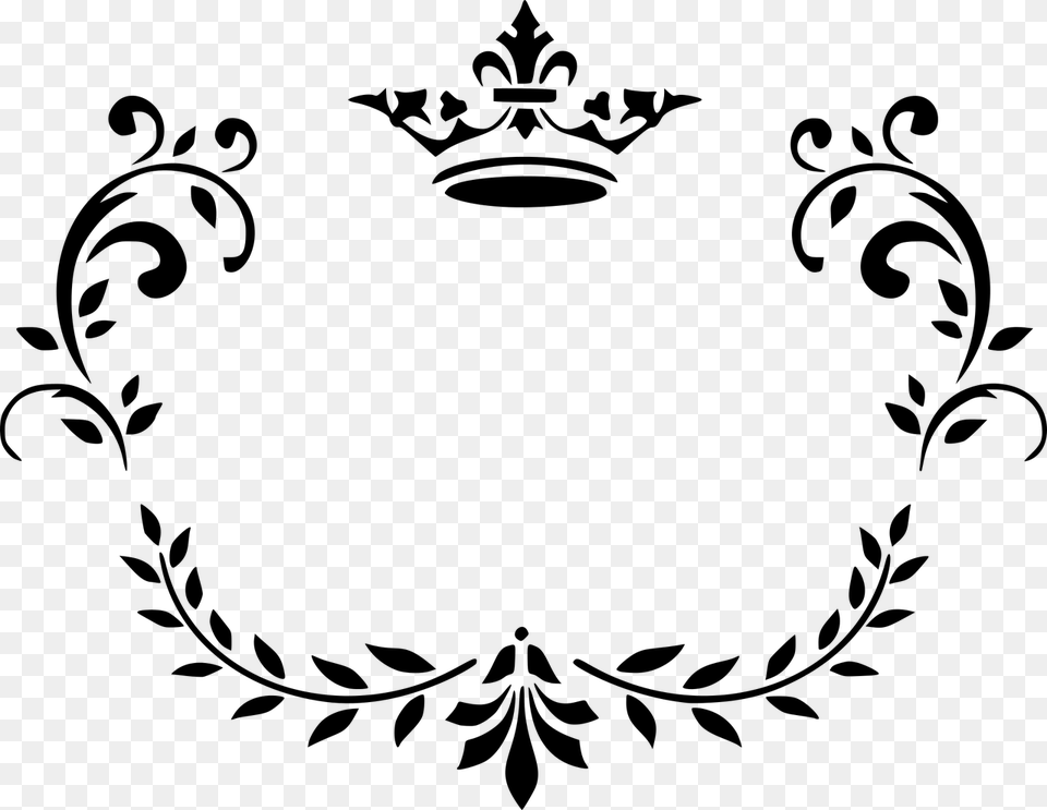 Ornamental Floral, Gray Free Transparent Png