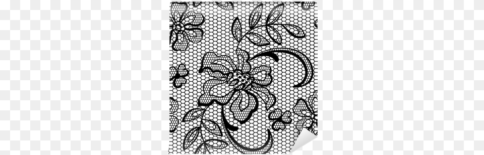 Ornamental Flowers Lace Background Tattoo Free Png Download