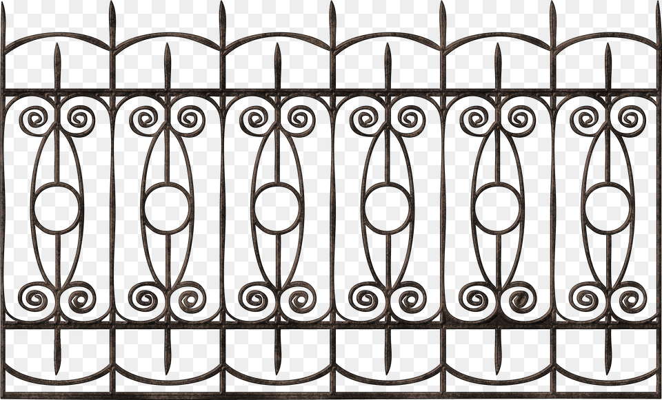 Ornamental Iron Fence Iron Fence, Gate Free Png