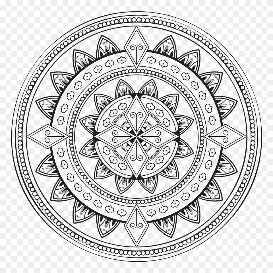 Ornamental Mandala Clipart, Pattern, Home Decor, Art Png Image