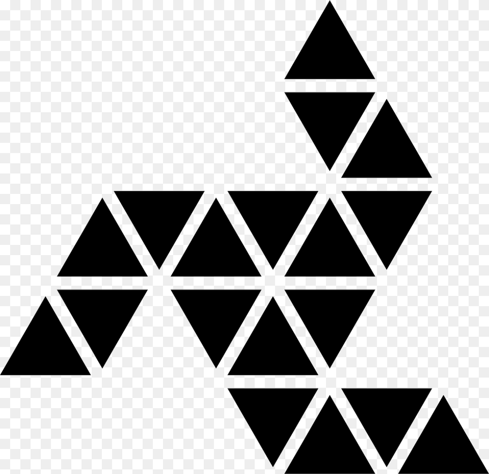 Ornamental Rotating Polygonal Shape With Three Lines Triangles Ornament, Triangle, Symbol, Stencil Png