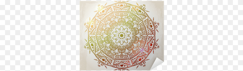 Ornamental Round Floral Yellow Lace Pattern Poster Lace, Art, Floral Design, Graphics, Doodle Free Png Download