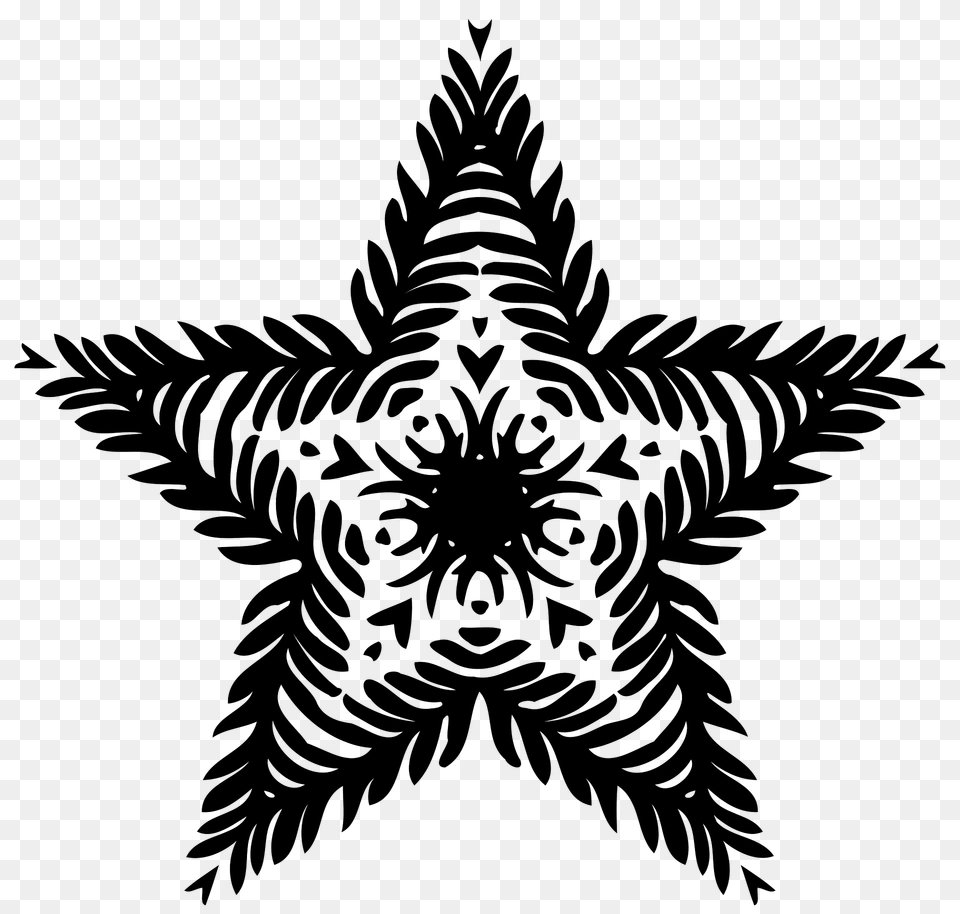 Ornamental Star Clipart, Pattern, Symbol, Animal, Fish Free Png Download