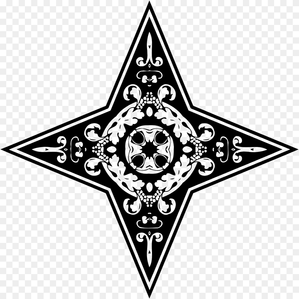 Ornamental Star Clipart, Symbol, Star Symbol, Face, Head Png