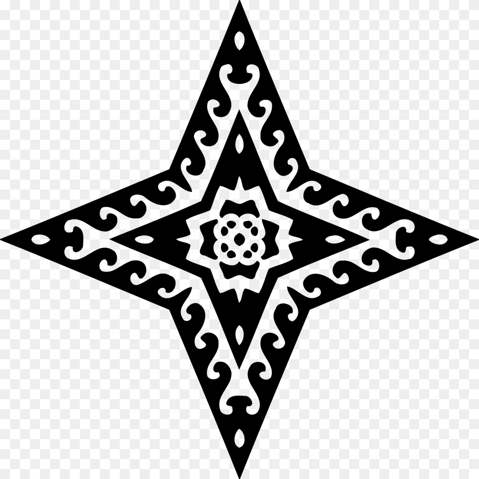 Ornamental Star Clipart, Star Symbol, Symbol, Pattern Png