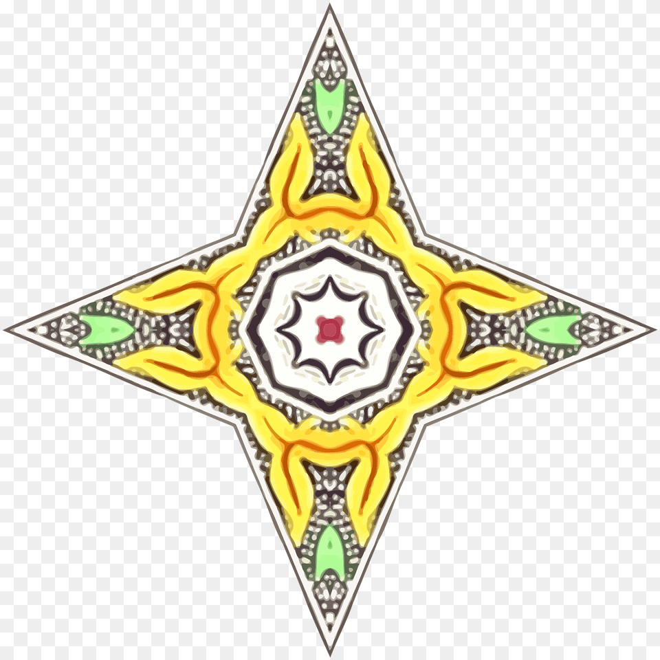 Ornamental Star Clipart, Symbol, Pattern, Star Symbol Free Png Download