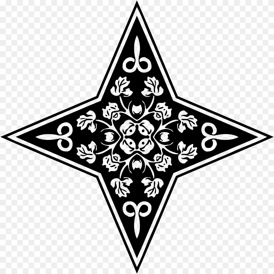 Ornamental Star Clipart, Star Symbol, Symbol, Pattern Free Transparent Png