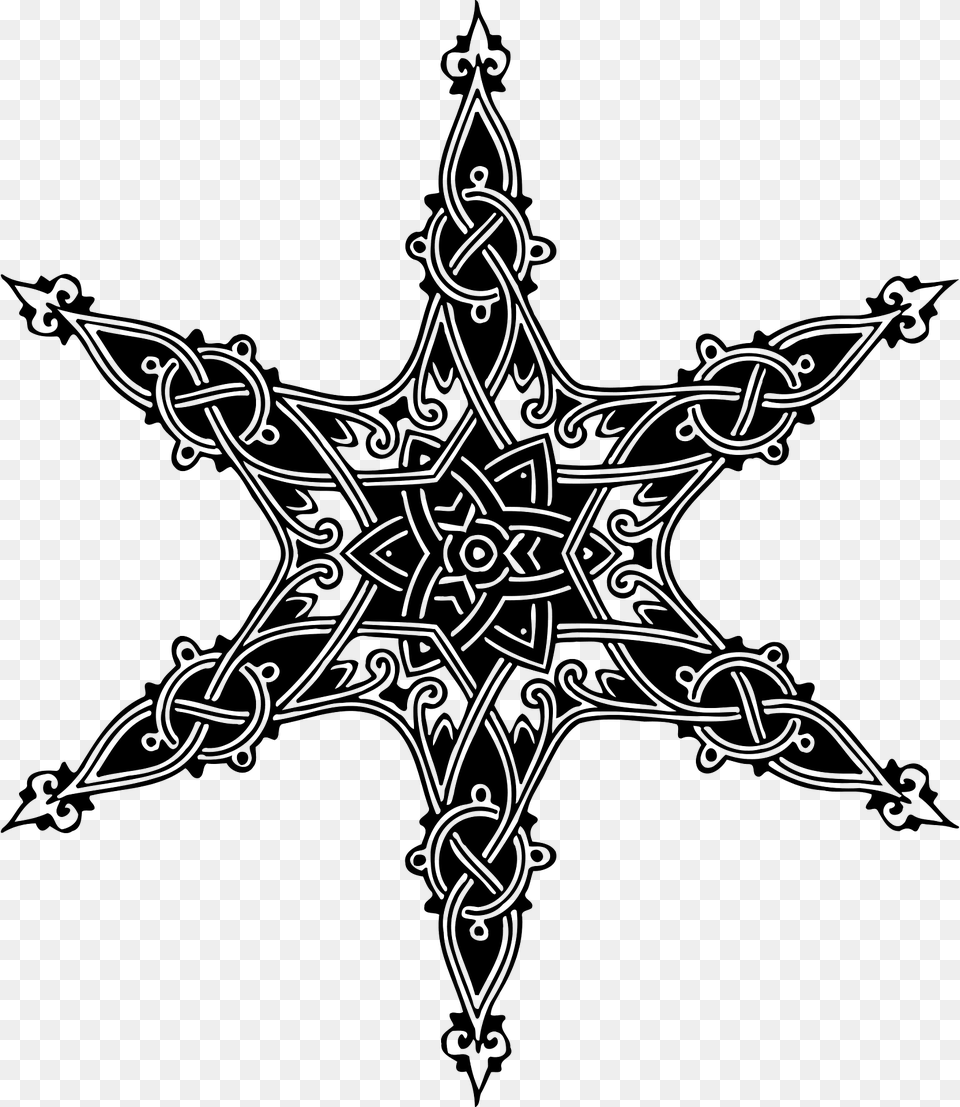 Ornamental Star Clipart, Symbol, Cross, Pattern Png Image