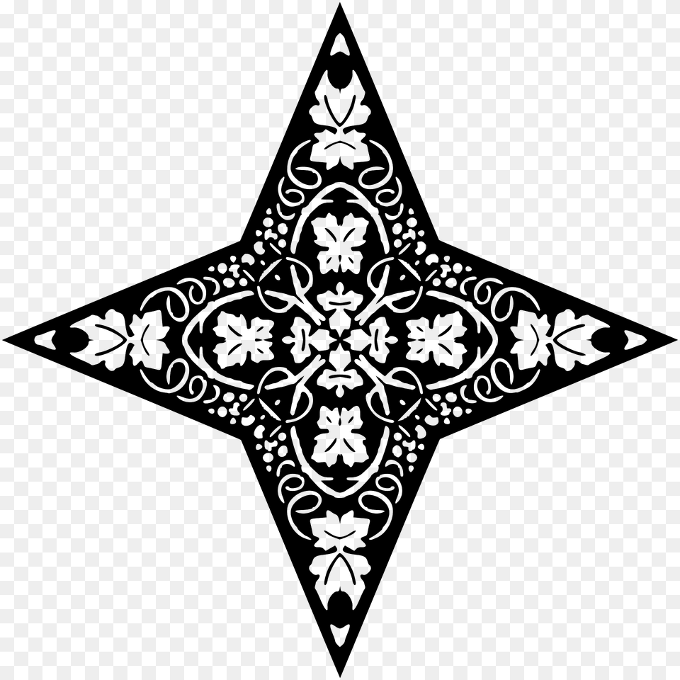 Ornamental Star Clipart, Cross, Symbol, Pattern, Star Symbol Png Image