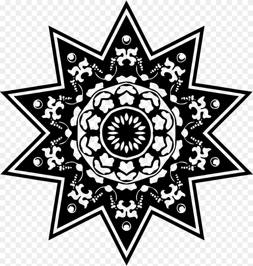 Ornamental Star Clipart, Symbol, Pattern Free Png