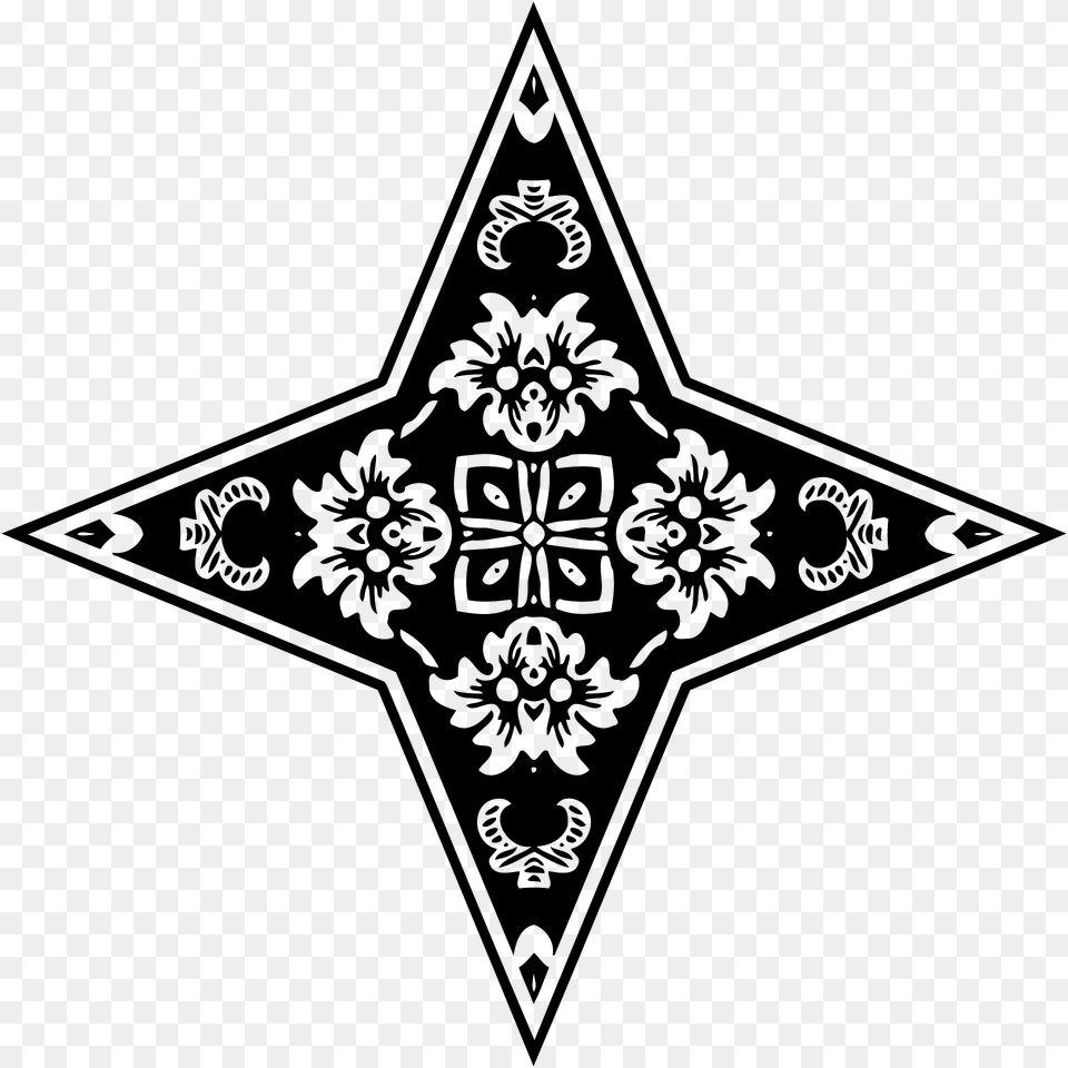 Ornamental Star Clipart, Symbol, Star Symbol Png Image