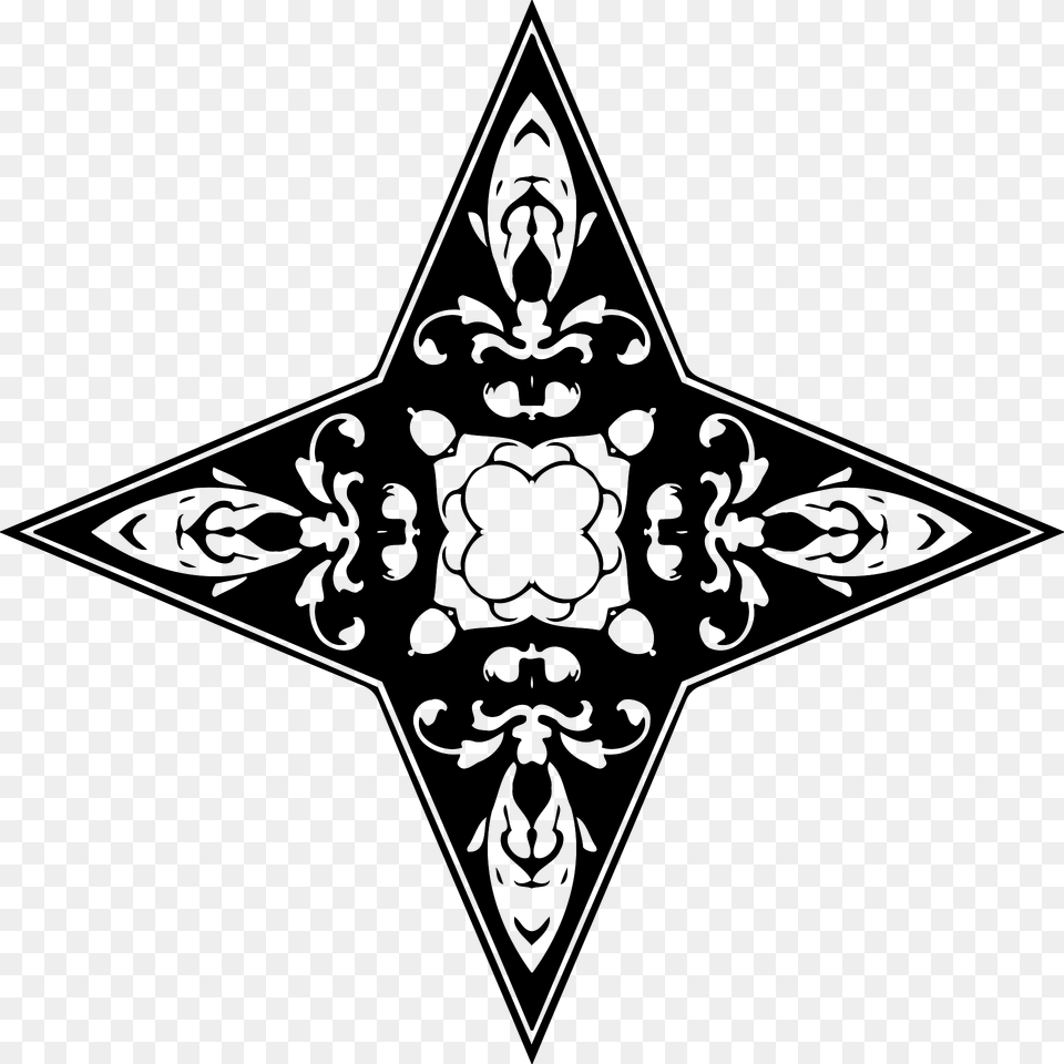 Ornamental Star Clipart, Symbol, Star Symbol Free Png Download