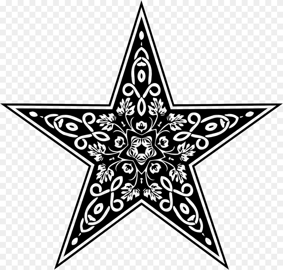 Ornamental Star Clipart, Star Symbol, Symbol, Pattern, Cross Free Transparent Png