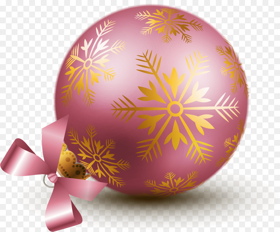 Ornaments Clipart Pink Ornament Pink Christmas Ornaments, Easter Egg, Egg, Food Free Png Download