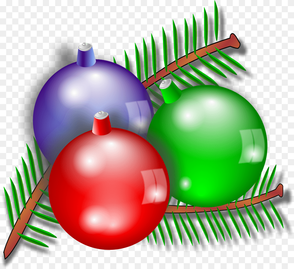 Ornaments Clipart Three Transparent Christmas Clipart Ornament, Sphere, Art, Graphics, Accessories Free Png Download