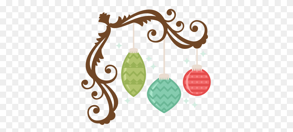 Ornaments Frame Ornaments With Flourish Svg Scrapbook Cute Christmas Decorations, Accessories, Earring, Jewelry, Pattern Free Transparent Png