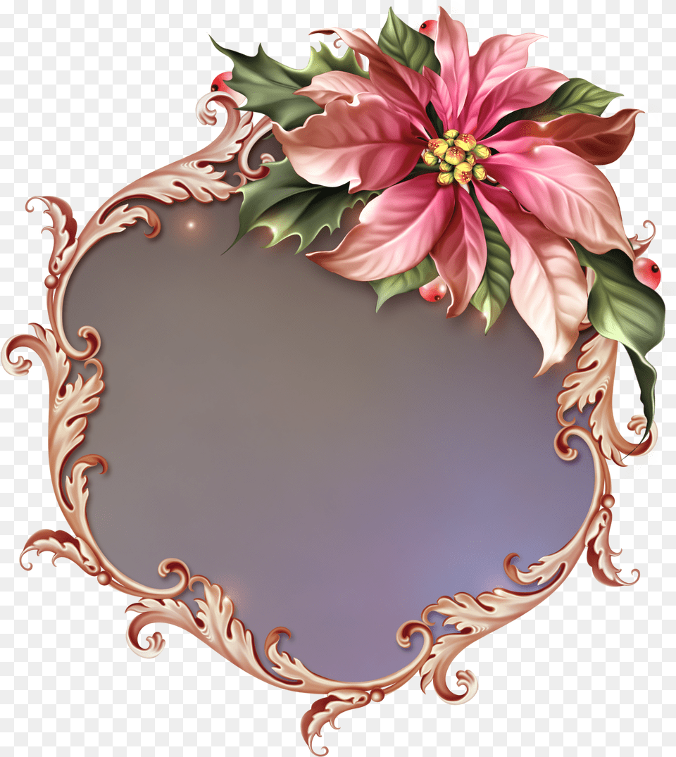 Ornate Christmas Decor Borders And Frames Dividers Illustration Png