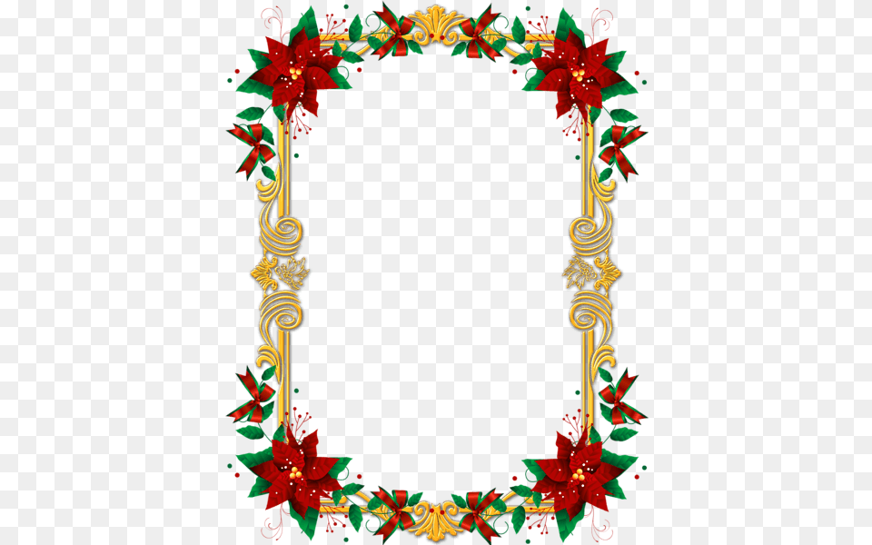 Ornate Christmas Frame, Art, Floral Design, Graphics, Pattern Free Transparent Png