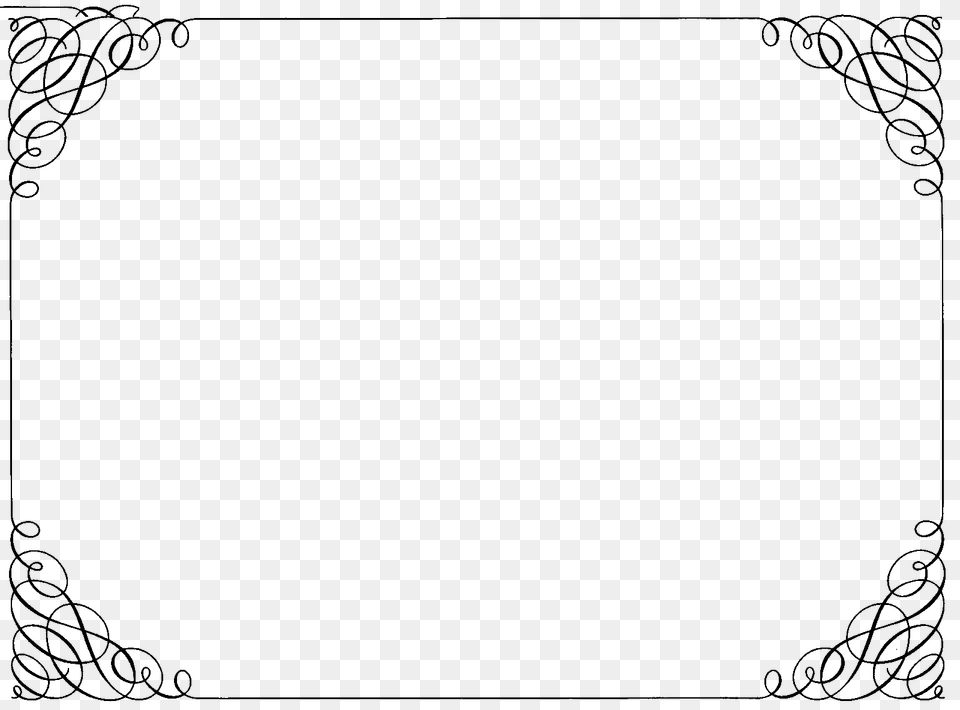 Ornate Curly Border, Green, Home Decor, Texture Png Image