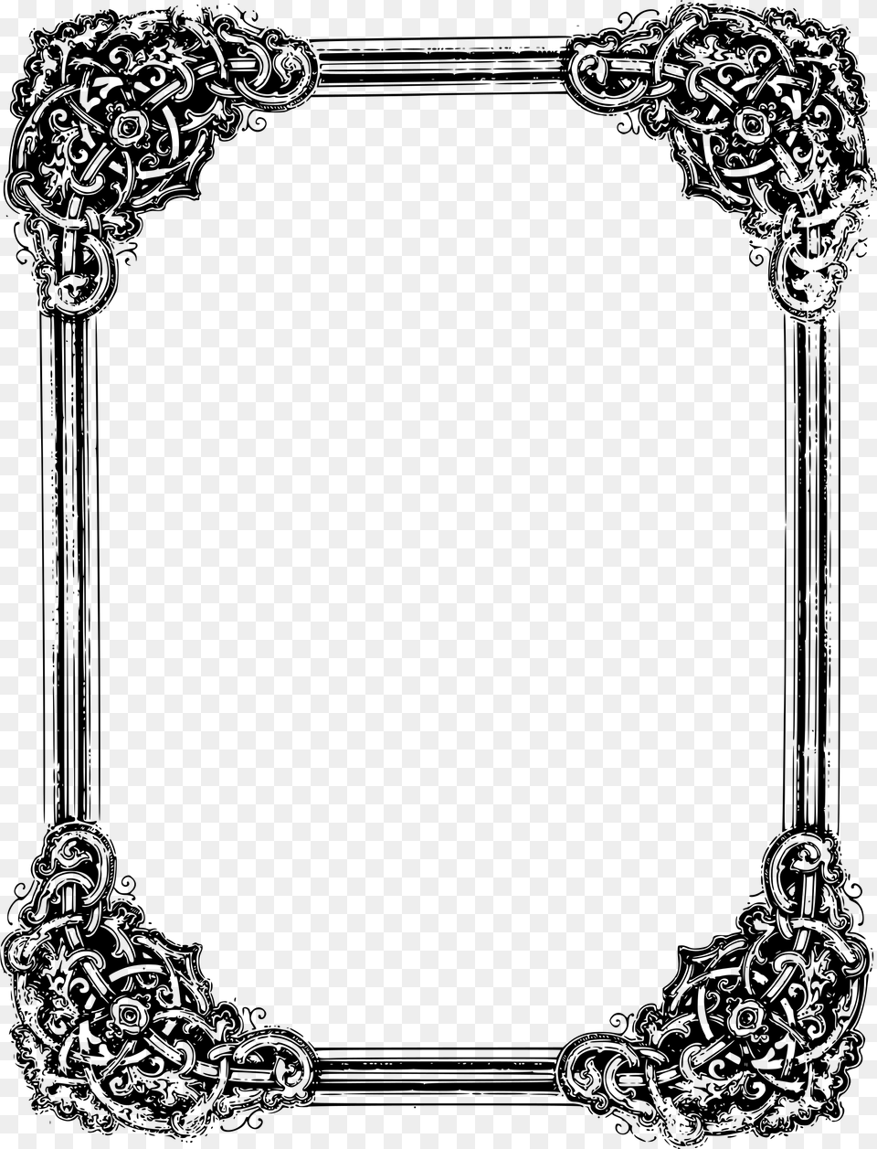 Ornate Eyeball Frame Clip Arts Clip Art, Gray Free Png