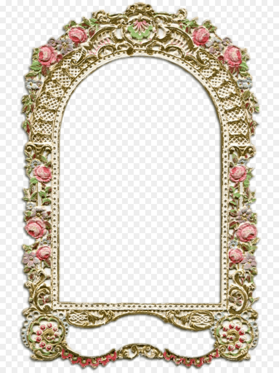 Ornate Frame 4 Gold Vintage Flower Frame Free Transparent Png