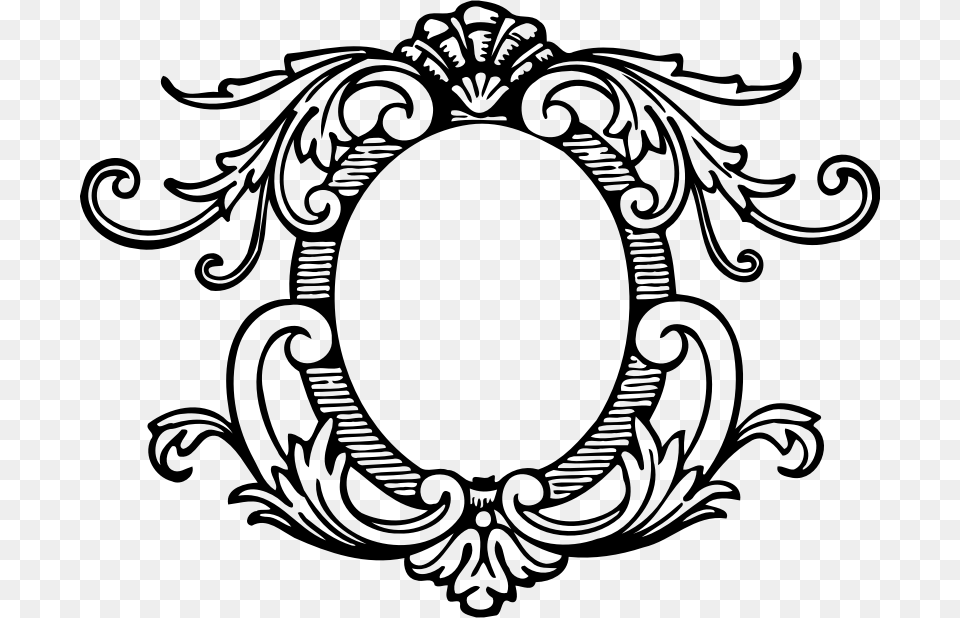 Ornate Frame Logo Wedding Invitation Font Logo, Gray Free Transparent Png