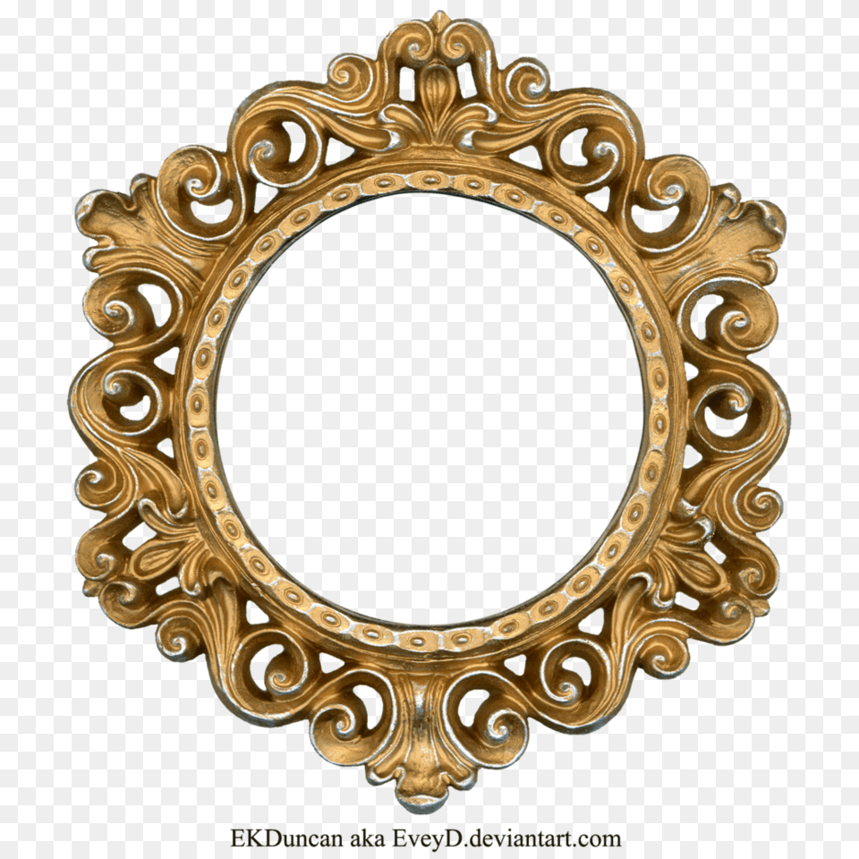 Ornate Gold Frame, Oval, Photography, Bronze, Accessories Png