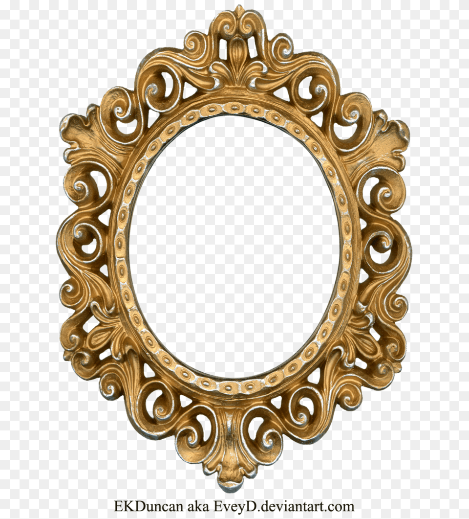 Ornate Gold Frame, Oval, Photography, Bronze, Accessories Png Image