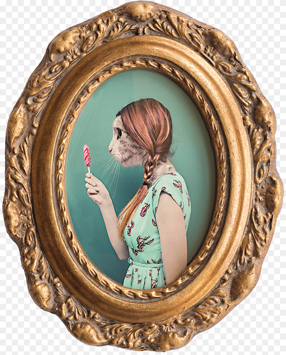 Ornate Gold Frame Oval Picture Frames Antique, Photography, Adult, Person, Woman Png Image