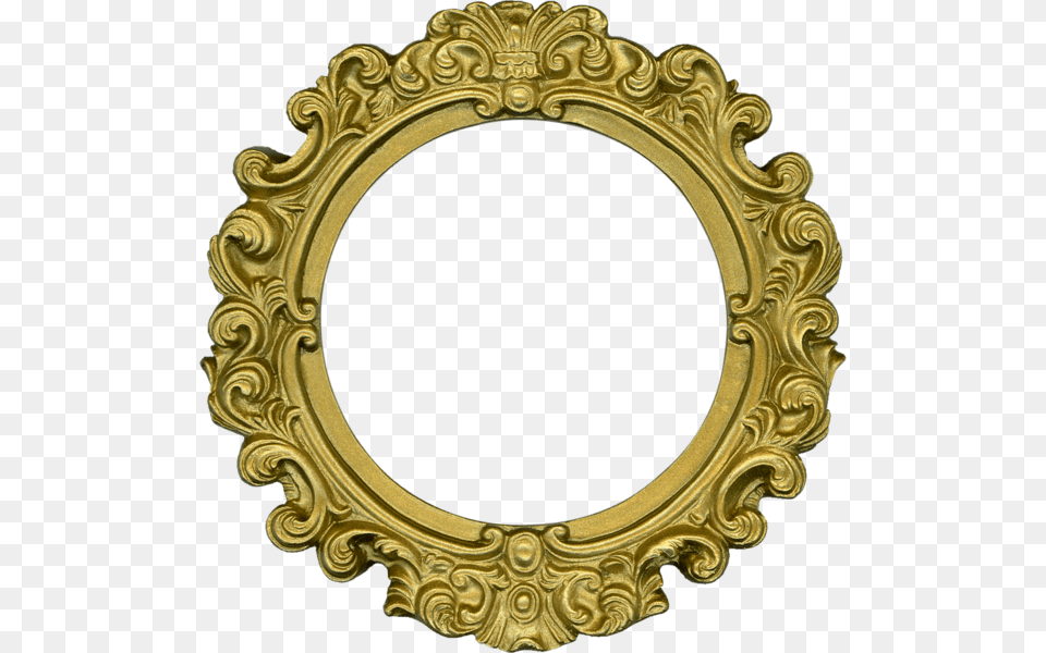 Ornate Gold Oval Frame, Photography, Crib, Furniture, Infant Bed Free Png