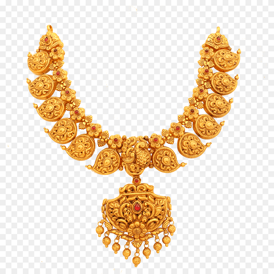 Ornate Mango Gold Necklace Bridal Mango Haram Designs, Accessories, Jewelry, Treasure Png