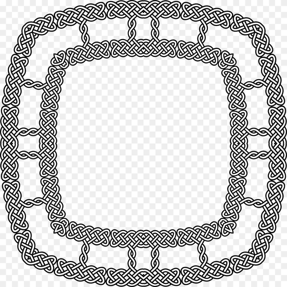 Ornate Nameplate Extended Transparent Background Hollow Circle, Gray Png