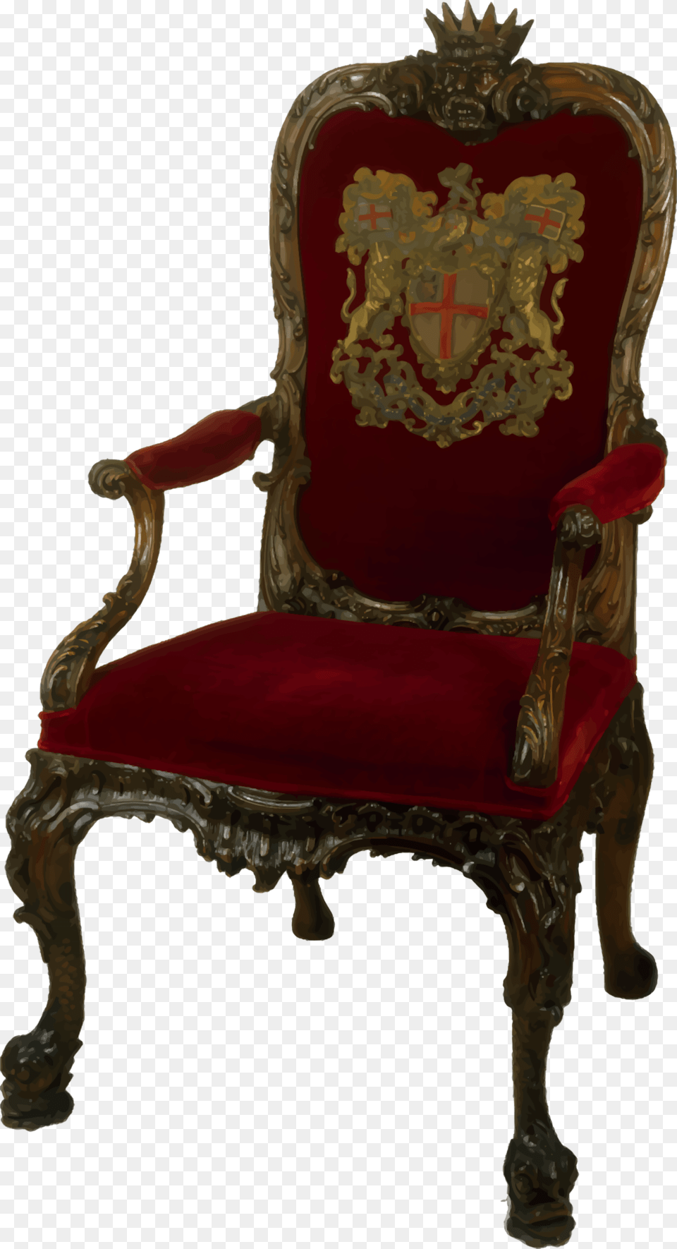 Ornate Walnut Chair Icons, Furniture, Throne, Armchair Free Transparent Png