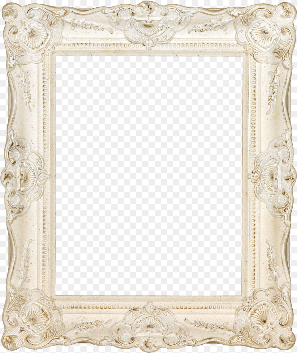 Ornate White Frame Png Image