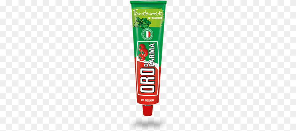 Oro Di Parma Tomato Paste With Basil, Bottle, Toothpaste, Food, Ketchup Png Image