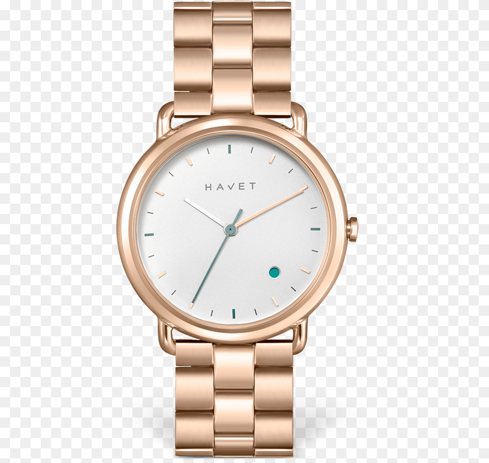 Oro Rosa Esfera Blanca Brazalete Download Off White Of Gold Watch, Arm, Body Part, Person, Wristwatch Free Png