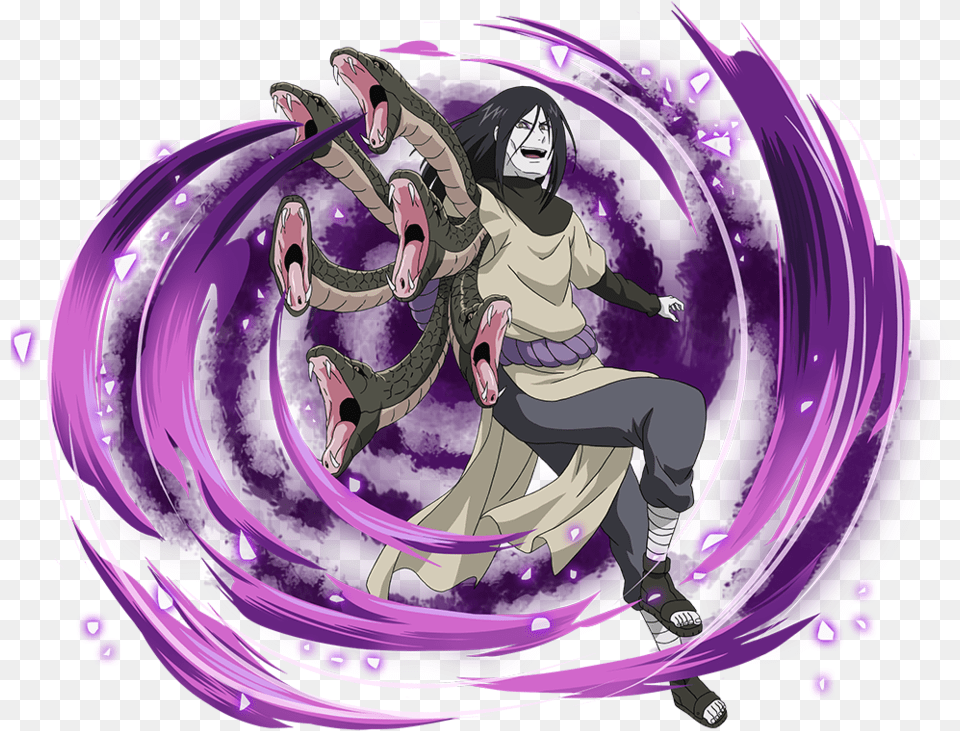 Orochimaru By Aikawaiichan Db9usup Orochimaru Render, Purple, Book, Comics, Publication Free Png