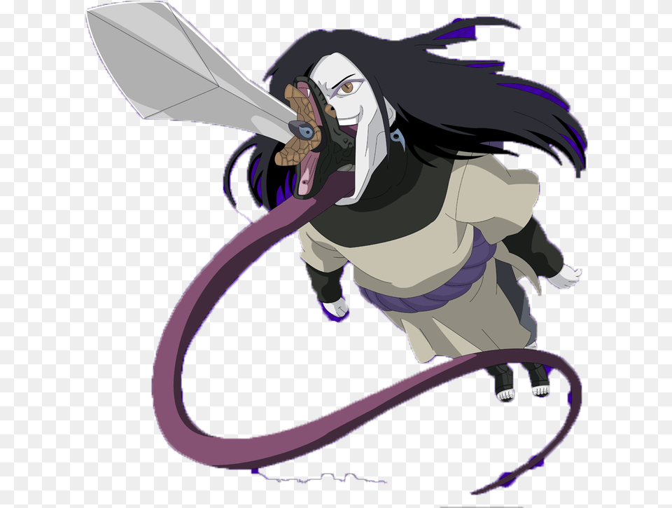 Orochimaru From Naruto Supernatural Creature, Book, Comics, Publication, Adult Png Image