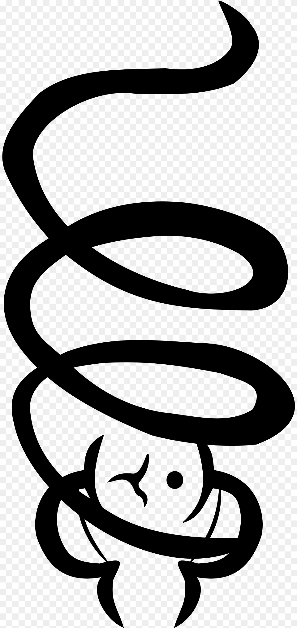 Orochimaru Snake Summon Tattoo, Gray Free Png