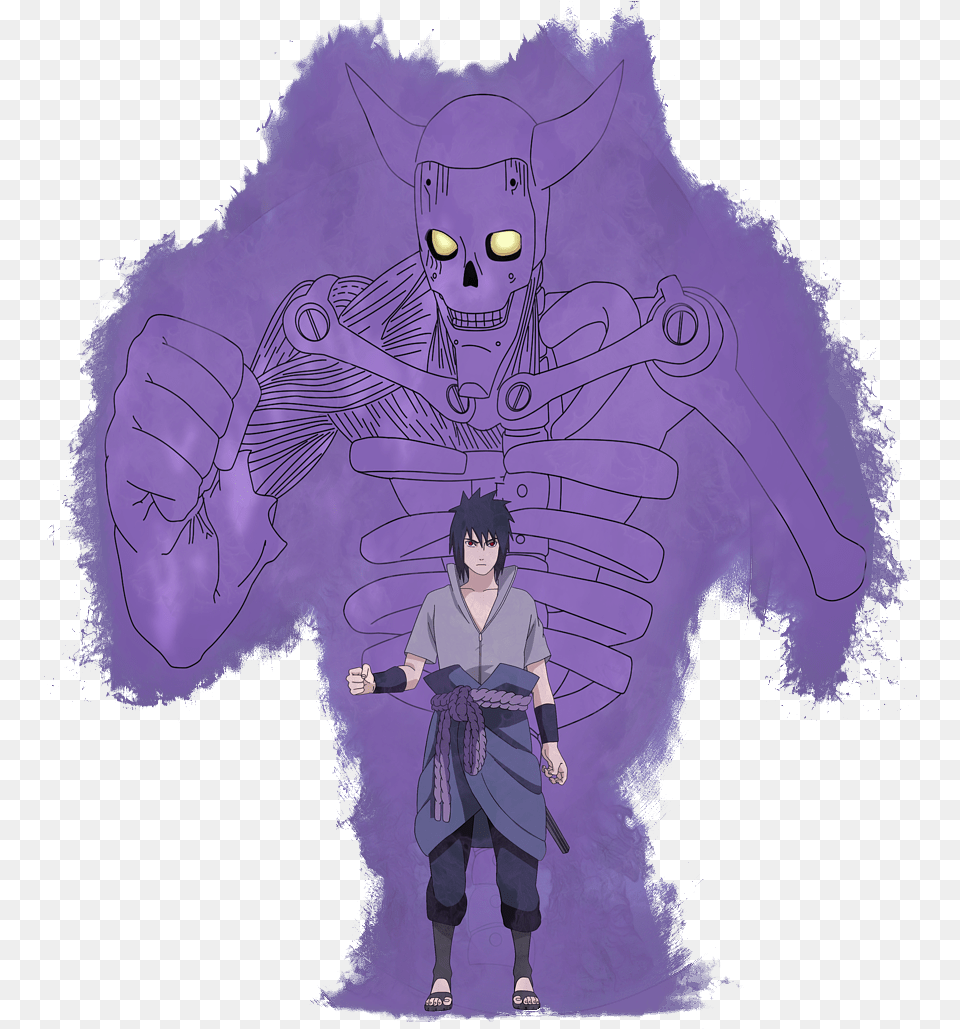 Orochimaru Tags Inserita Pin Madara Susanoo, Purple, Adult, Publication, Person Png Image