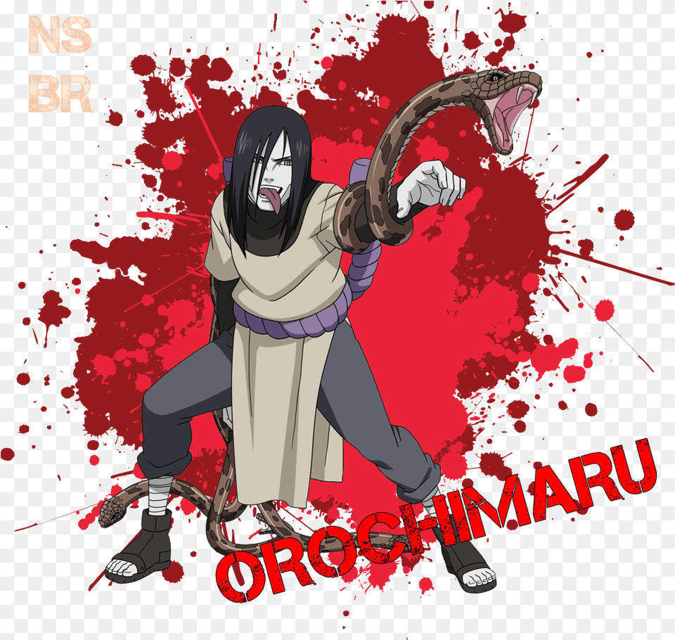 Orochimaru Um Antagonista Do Anime Naruto Orochimaru, Book, Comics, Publication, Adult Free Png Download