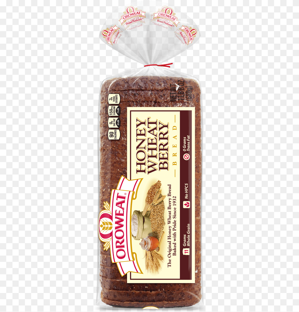 Oroweat Honey Wheat Berry Package Oroweat Health Full Bread Hearty Wheat 24 Oz, Food, Noodle, Grain, Produce Png Image