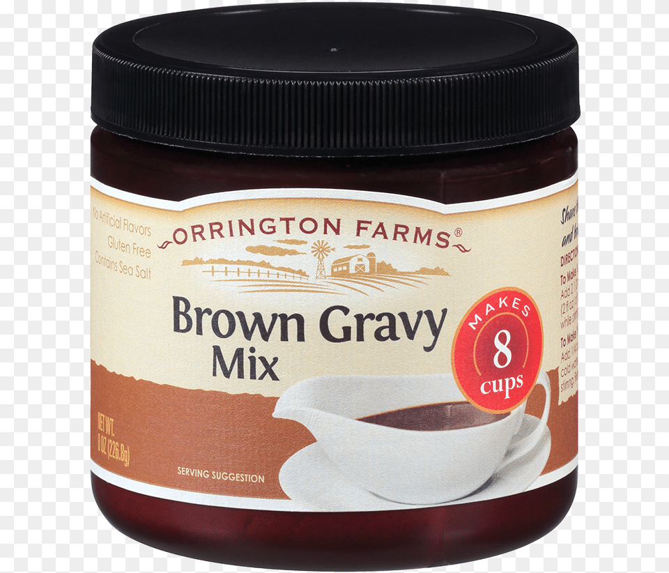 Orrington Farms Brown Gravy Mix, Cup, Can, Tin, Food Png