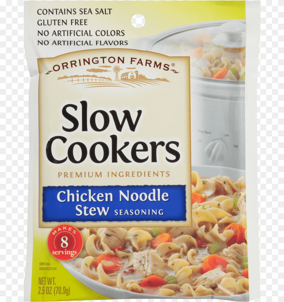 Orrington Farms Chicken Noodle Slow Cooker Mix Orrington Farms Slow Cooker, Food, Pasta, Advertisement Png
