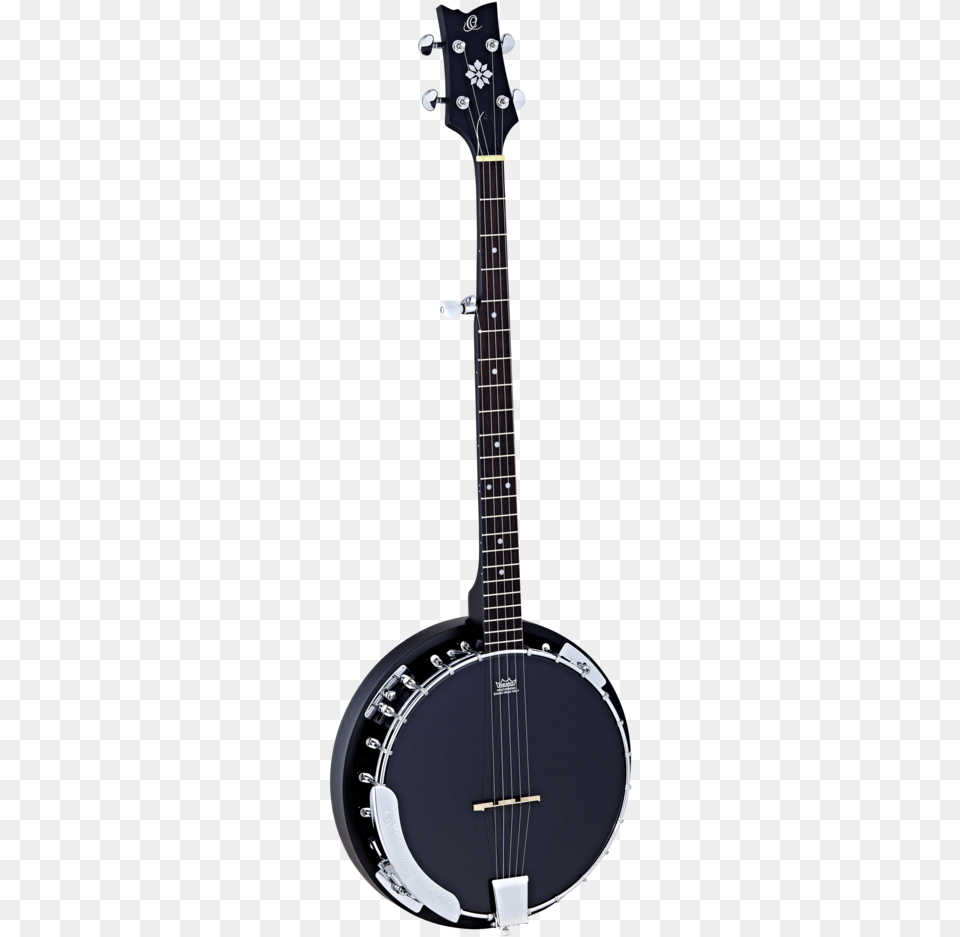 Ortega Raven Series Obj250 Sbk 5 String Banjo W Gig Ortega Banjo, Guitar, Musical Instrument Png Image