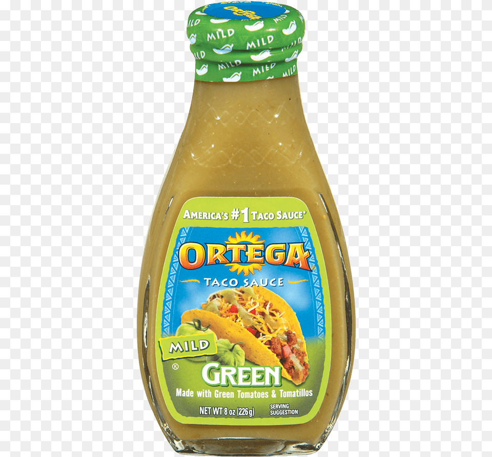 Ortega Taco Sauce Mild Green, Food, Ketchup, Sandwich Png