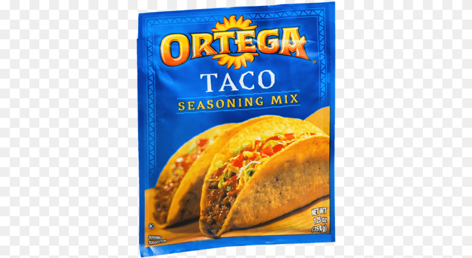 Ortega Taco Seasoning, Food, Hot Dog Free Transparent Png